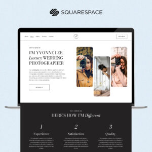 Yvonne - Squarespace Website Template for Photographers