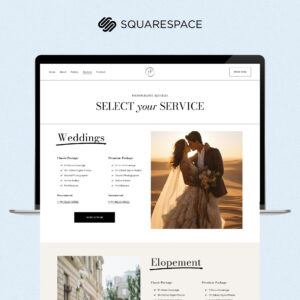 Yvonne - Squarespace Website Template for Photographers