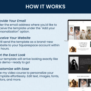 Yvonne - Squarespace Website Template for Photographers