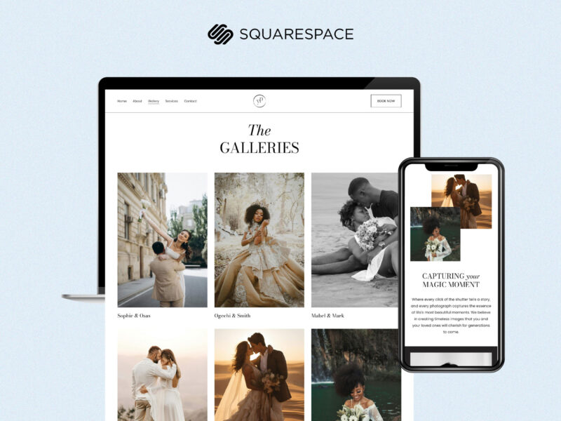 Yvonne - Squarespace Website Template for Photographers