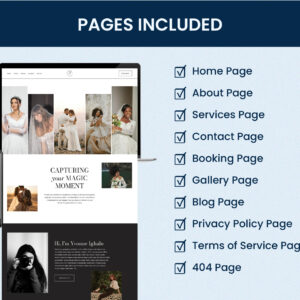Yvonne - Squarespace Website Template for Photographers