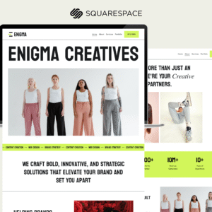 Enigma Creatives — A Bold & Modern Squarespace Template for Creative Entrepreneurs and Service-Based Businesses