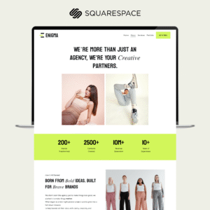 Enigma Creatives — A Bold & Modern Squarespace Template for Creative Entrepreneurs and Service-Based Businesses