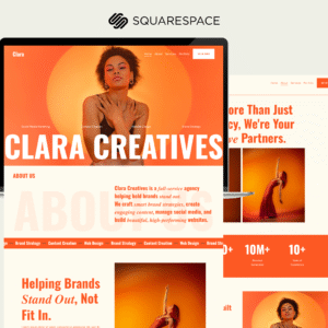 Clara Creatives - Squarespace template